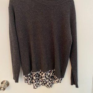 Cheeta Cashmere sweater by Bloomingdales M